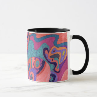 Moon Crashers, Abstract Art Mug