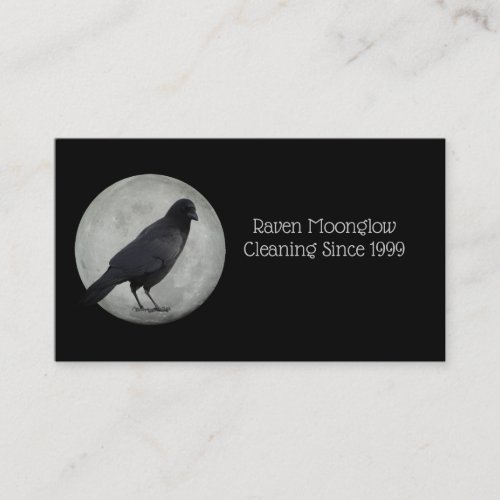 Moon Crow Standard 35 x 20 Business Card
