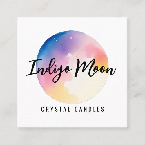 Moon Crystal Candle Business Cards