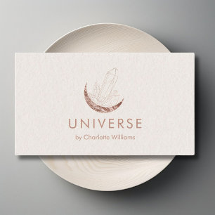 Moon Crystal Energy Healer Business Card