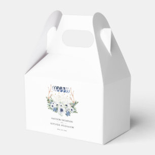 Moon Crystals Flowers Boho Metaphysical Wedding  Favor Boxes