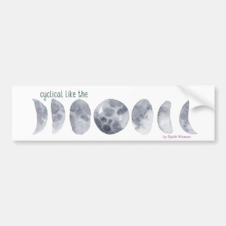 Moon Cycle Bumper Sticker