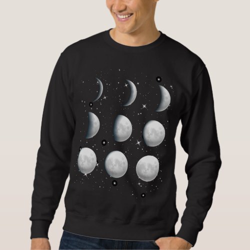 Moon Cycle Outer Space Science Galaxy Astronaut As Sweatshirt