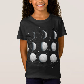 Moon Cycle Outer Space Science Galaxy Astronaut As T-Shirt
