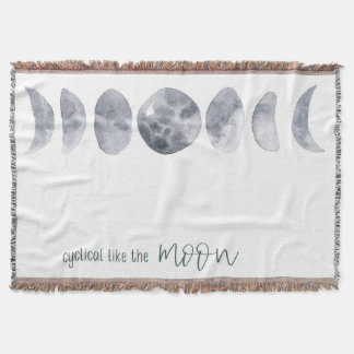Moon Cycle Throw Blanket