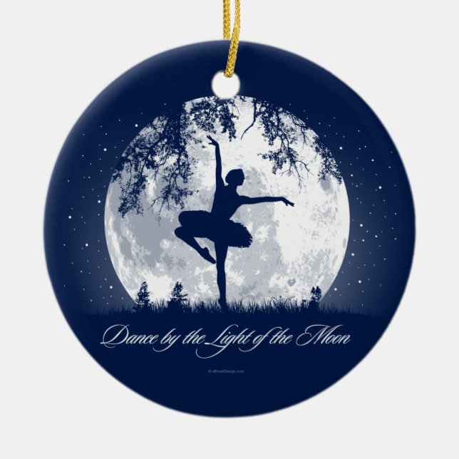 Moon Dance Ceramic Ornament (Front)