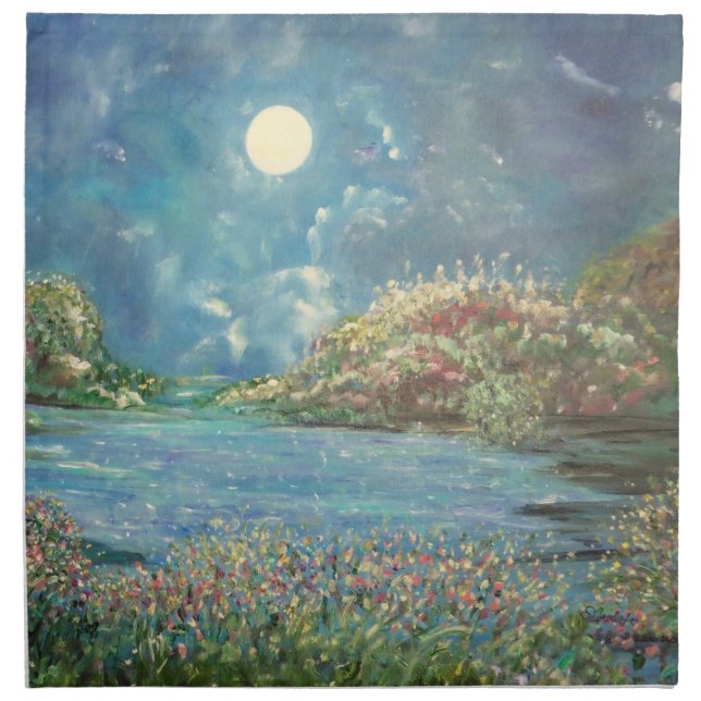 Moon Dance Cloth Napkin (Front)