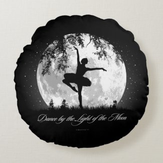 Moon Dance Round Pillow