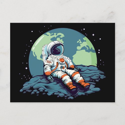 Moon Day Astronaut on the Moon Postcard