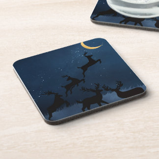 Moon Deer Beverage Coaster