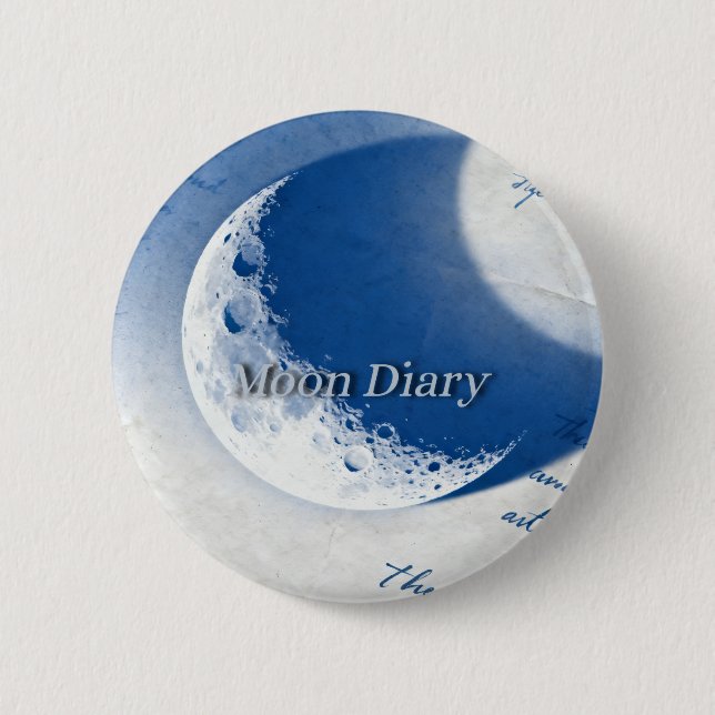 Moon Diary Button (Front)