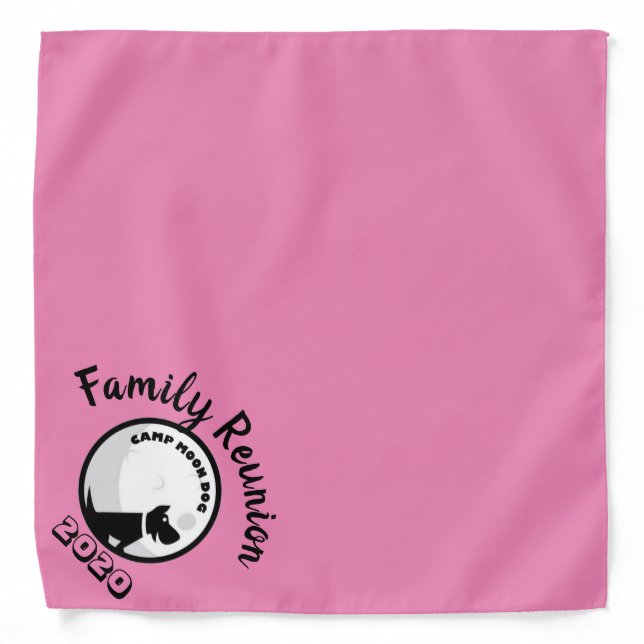 Moon Dog Bandana pink (Front)