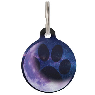Moon Dog Tag - Blue