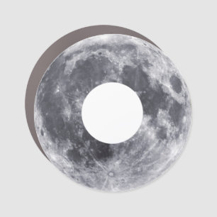 Moon Donut Car Magnet