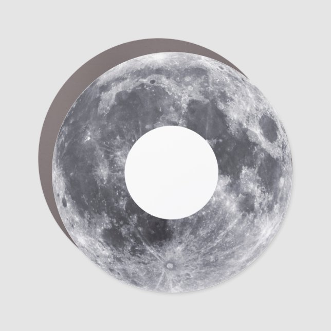 Moon Donut    Car Magnet (Front)