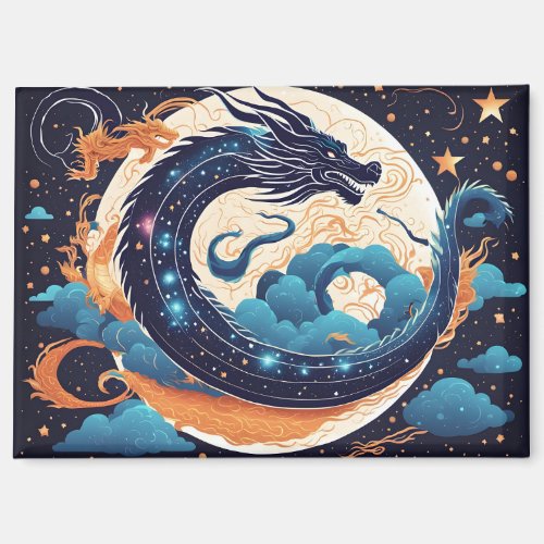 moon dragon magnet