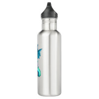 Custom Girl Flying on a Dragon 20oz Stainless Steel Water Bottle