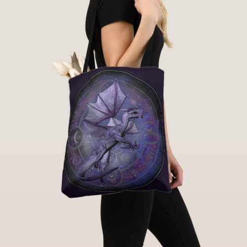 Moon Dragon Tote Bag