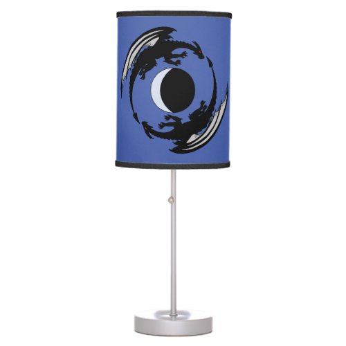 Moon Dragons Fantasy Design Table Lamp