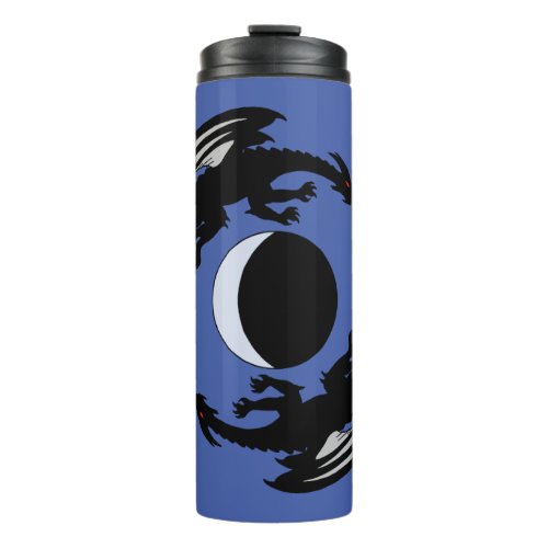 Moon Dragons Fantasy Design Thermal Tumbler