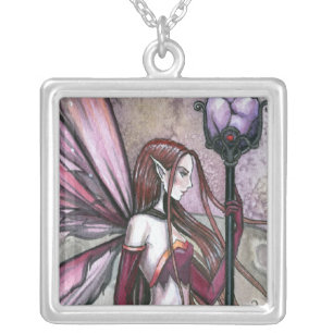 Moon Dream Fairy Pendant Necklace