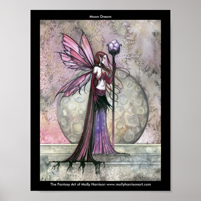 Moon Dream Fairy Poster by Molly Harrison (Front)