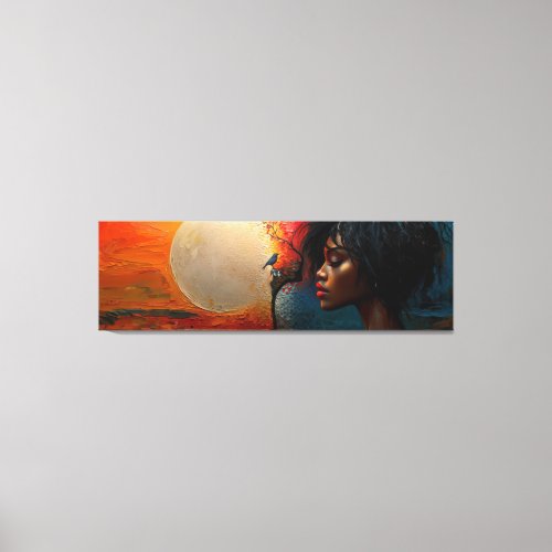 moon drop canvas print