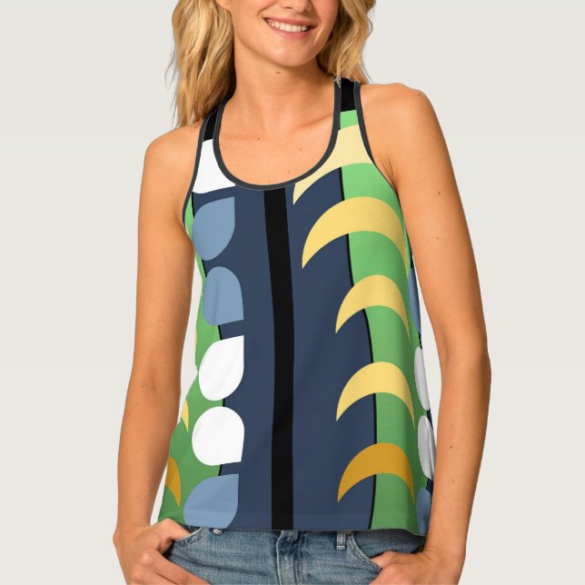 MOON DROPS TANK, i Art and Designs Tank Top (Front)