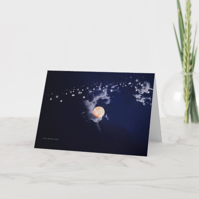 “Moon Dust #1” Letterpress Thank You Card (Front)