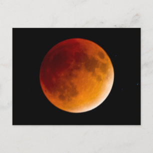 Moon Eclipse Blood Moon Mendota Heights Postcard