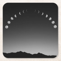 Moon eclipse coasters