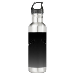 Moon eclipse phase stainless steel water bottle