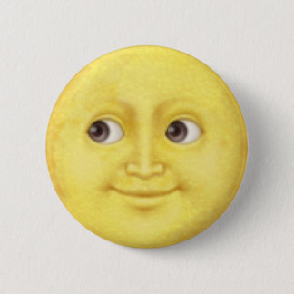 Moon Emoji Pinback Button