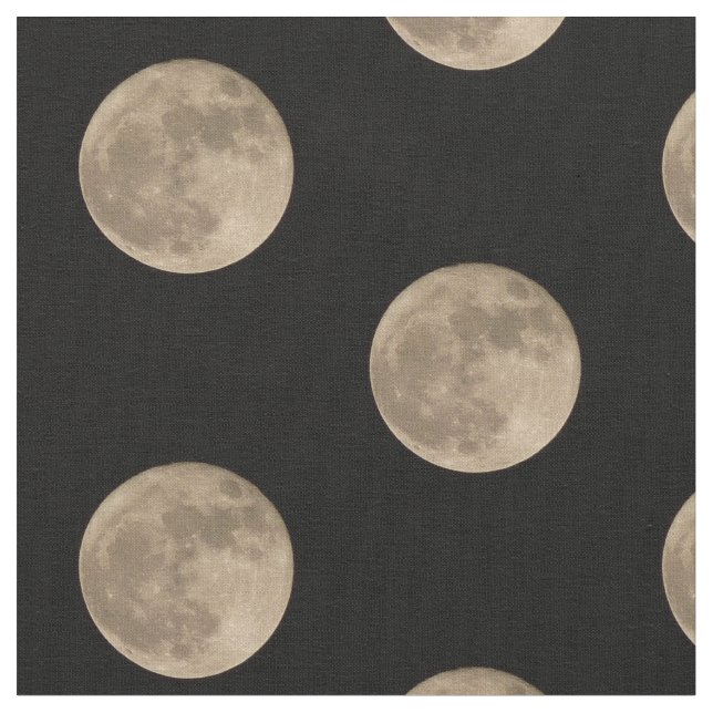 Moon Fabric Full Moon Fabric Custom Moon Fabric (Close Up)