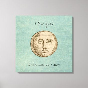 Moon Face Canvas Print by peacefuldreams at Zazzle