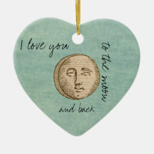 Moon Face Ceramic Ornament