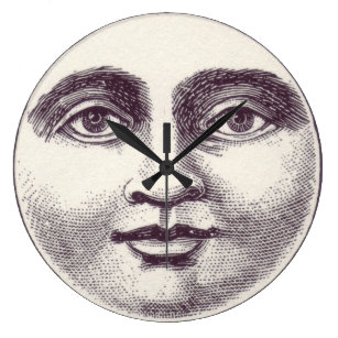 Moon Face Art &amp; Wall Décor | Zazzle