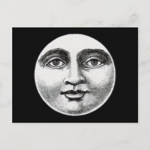 Moon Face Postcard