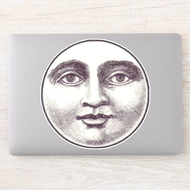 Moon face sticker (Computer)