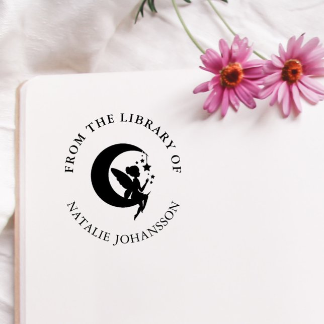 Moon Fairy From The Library Of Custom Book Rubber Stamp (Creator Uploaded)