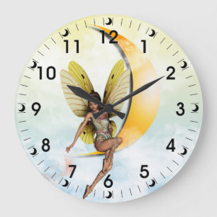 Moon Fairy Large Clock