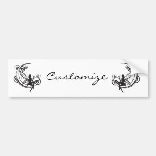 Moon Fairy Silhouette Thunder_Cove Bumper Sticker