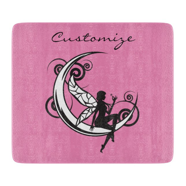 Moon Fairy Silhouette Thunder_Cove Cutting Board (Front)
