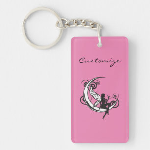 Moon Fairy Silhouette Thunder_Cove Keychain