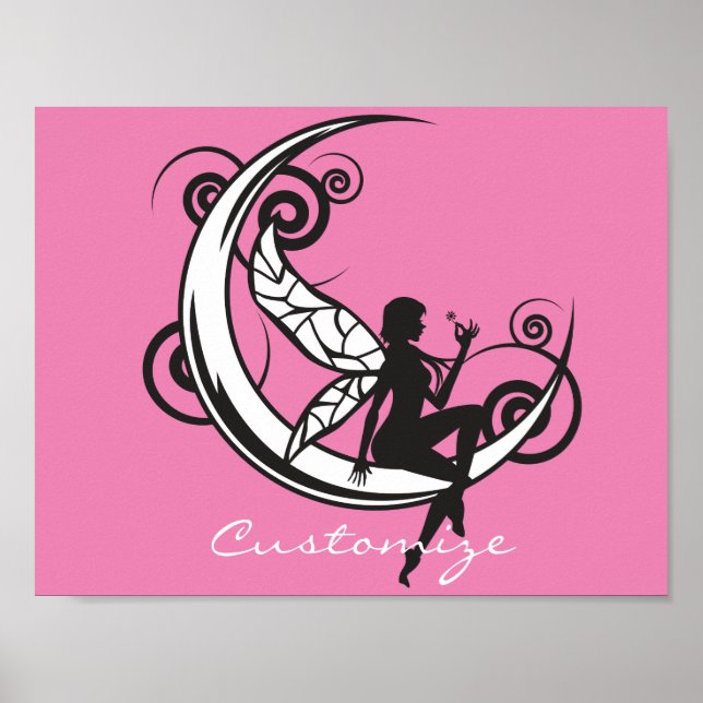 Moon Fairy Silhouette Thunder_Cove Poster (Front)