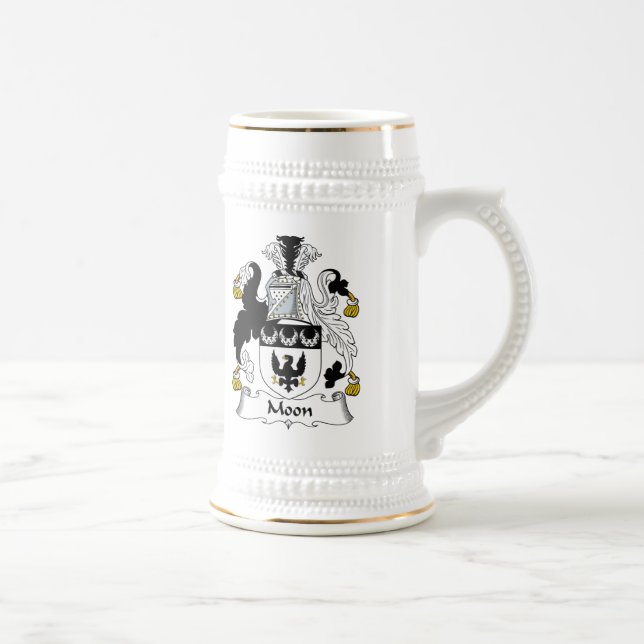 Moon Family Crest Beer Stein (Right)