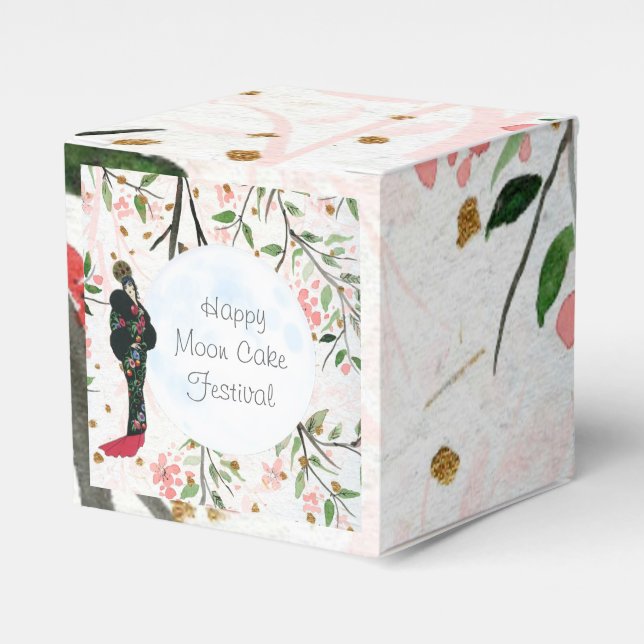 Moon Festival Chinese Autumn Festival Favor Boxes (Front Side)