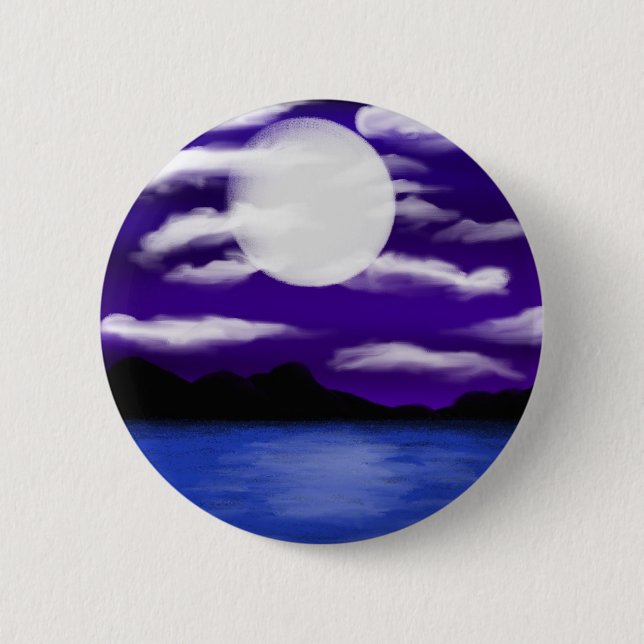 Moon Filled Night by Chrystal Suicide Button (Front)