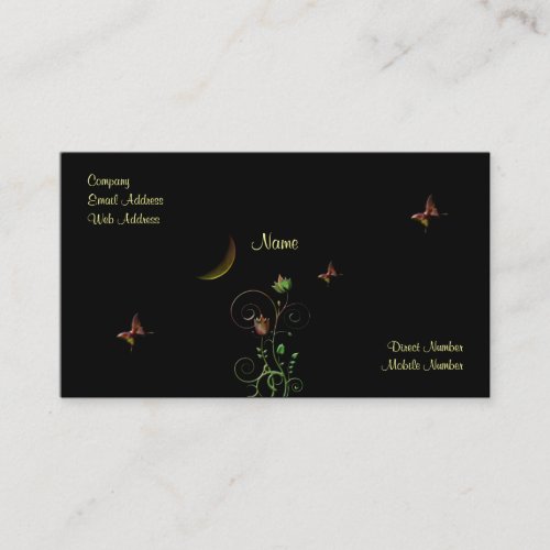 Moon Flower Business Card