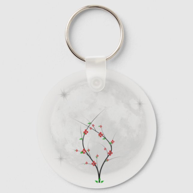 Moon Flower Keychain (Front)